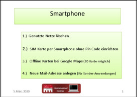 Smartphone Netze und WLAN Verb. löschen