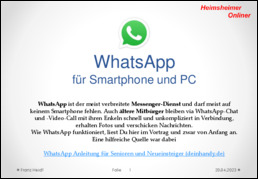 Whatsapp für Senioren – Smartphone + PC