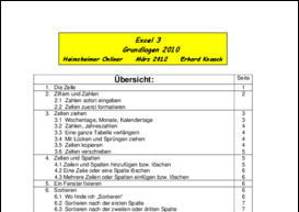 Excel 2010 Grundlagen  3