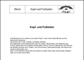 Word  Kopf und Fußzeile 2012