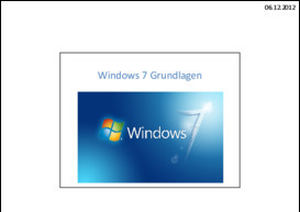 Windows 7 Grundlagen