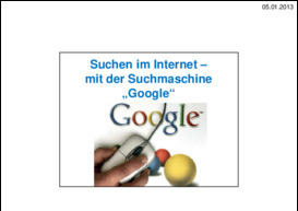 Suche mit Google im Internet