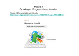 Picasa 3 Grundlagen vom 7.3.2013