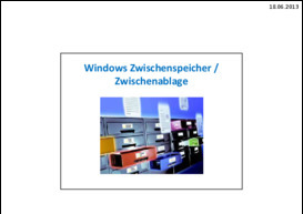 Windows Zwischenablage