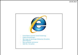 Windows Internet-Explorer Einstellungen