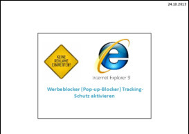 IE Werbeblocker Tracking-Schutz