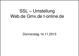 SSL – Umstellung