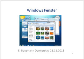 Windows Fensterfunktionen