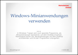 Minianwendungen – Windows Hilfe