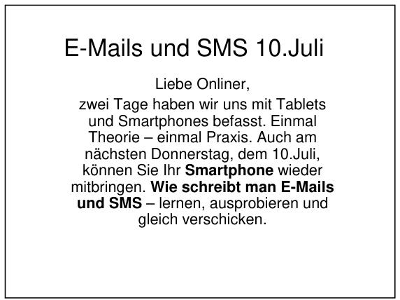 E-Mails und SMS [Kompatibilitätsmodus]