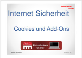 Internet-Sicherheit Cookies und Add-ons
