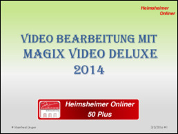 Magix Video Deluxe Einführung
