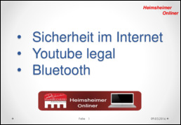 Sicherheit im Internet – Youtube – Bluetooth