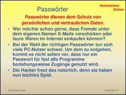 Passwörter-Information