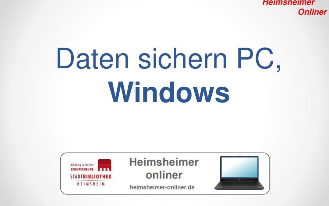 2 Datensicherung Windows