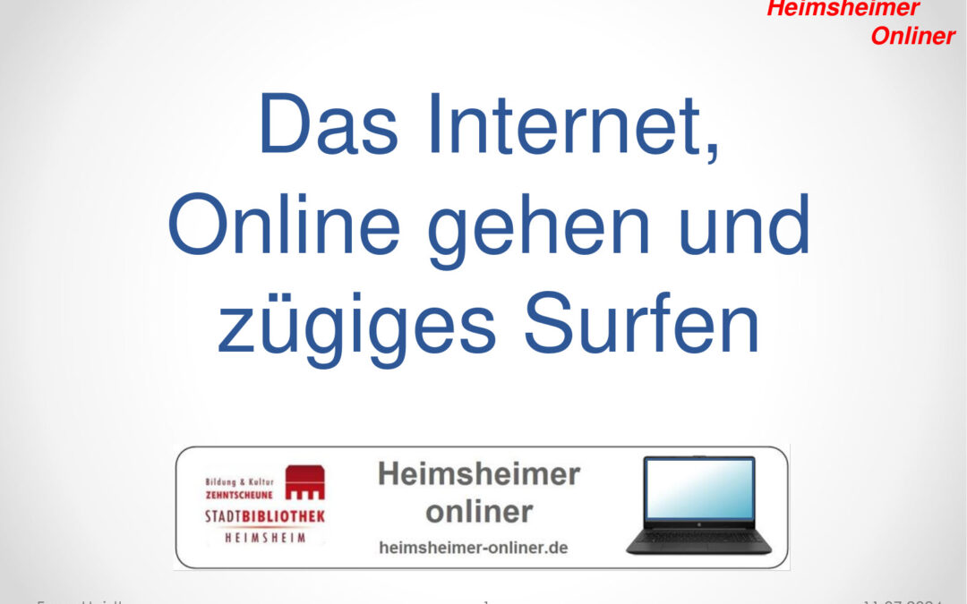 Das Internet – Edge-Browser – Online gehen – richtig Surfen