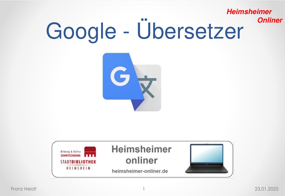 2 Google Übersetzer – Heimsheimer Onliner