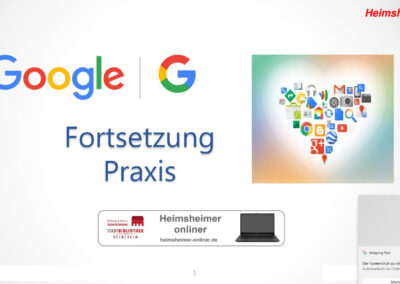 Google Produkte Fortsetzung