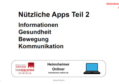 Nützliche Apps Teil 2
