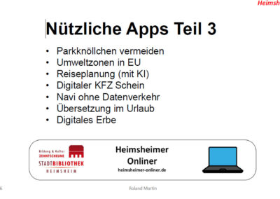 Nützliche Apps Teil 3