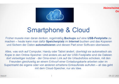 Smartphone und Cloud
